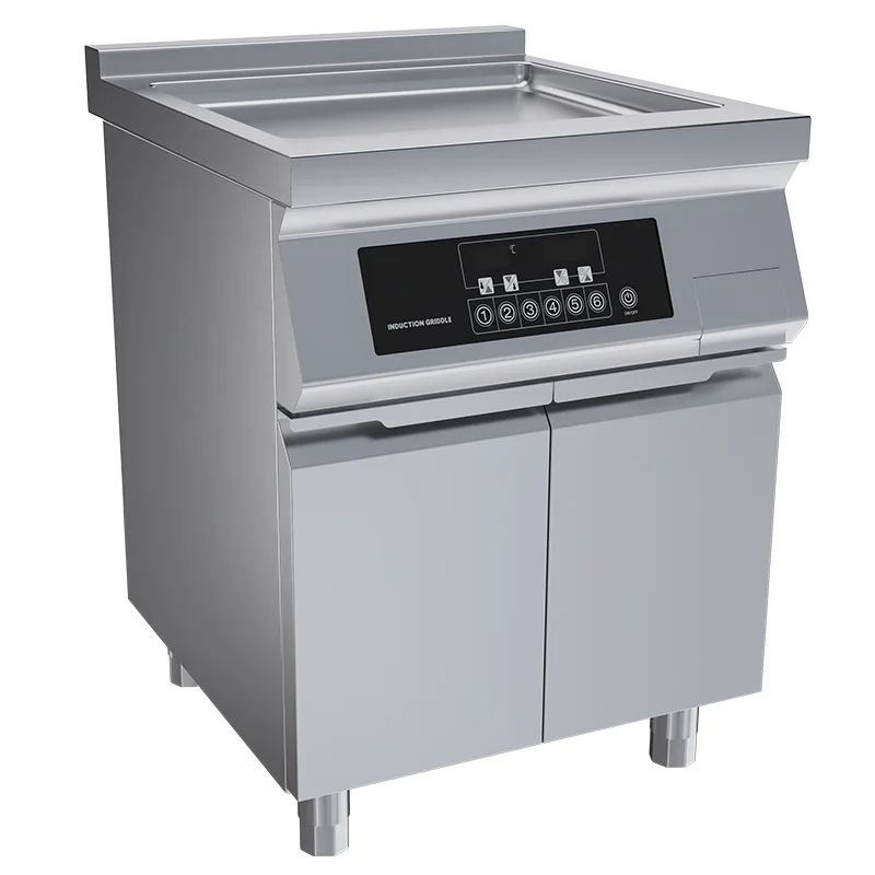 Commercial Freestanding Griddle Flat Top Non-Stick Cooking Surface Electric Induction Griddle For Hotels & Restaurants