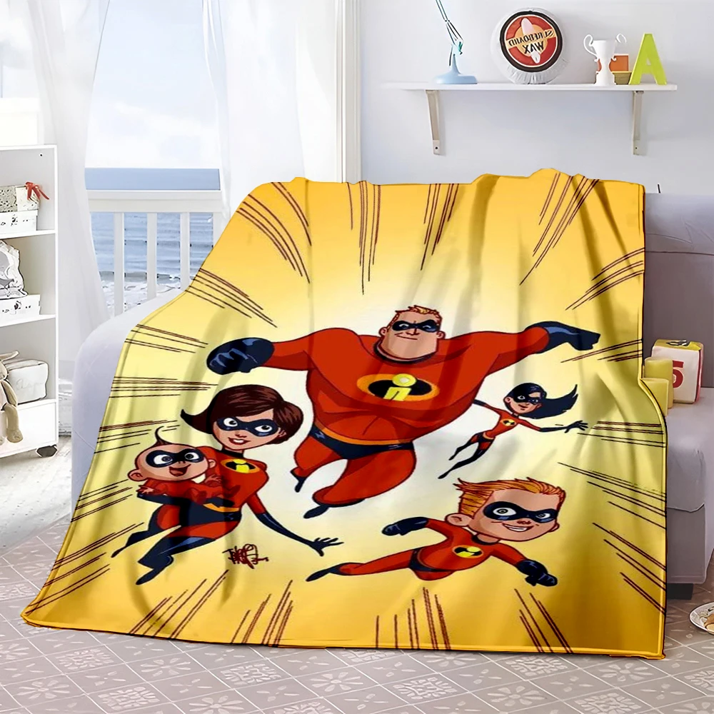 Disney The Incredibles Blanket.Flannel Thin Four seasons,Chair,for Sofa,Beds,Living room,Travel Picnic,Camping,Office,Gifts