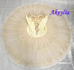 Cream beige Paquita Ballet Tutu women Professional Platter Pancake Tutu classical Dress girls Competition performance BLST20083