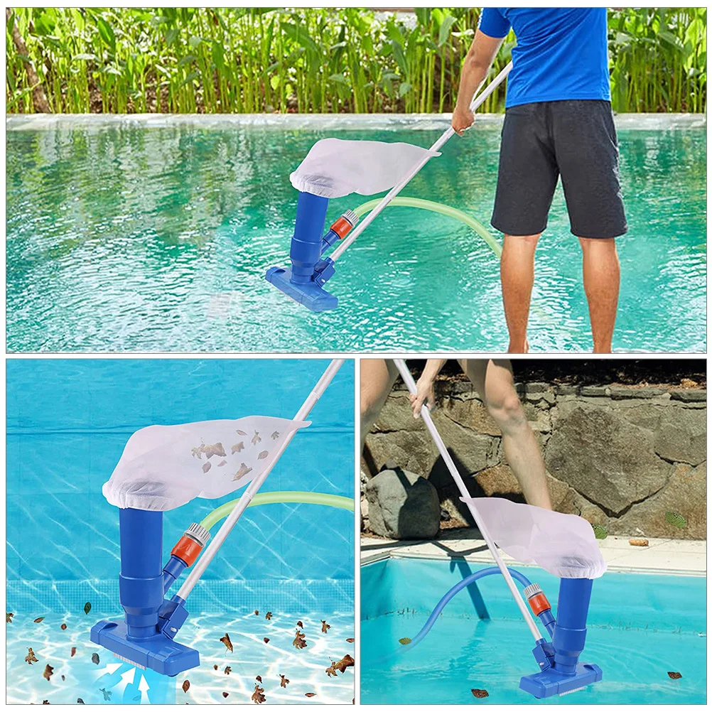 

1 Set Durable Swimming Cleaning Tool Set Blue Vacuum Suction Dirt Collector Net For Pool Pond Surface Bottom Debris Removal