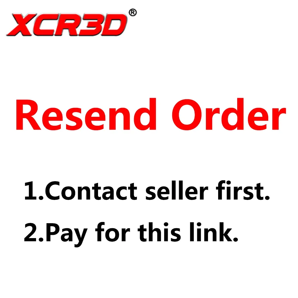 

Ссылка для специального использования XCR3D для повторной отправки заказа