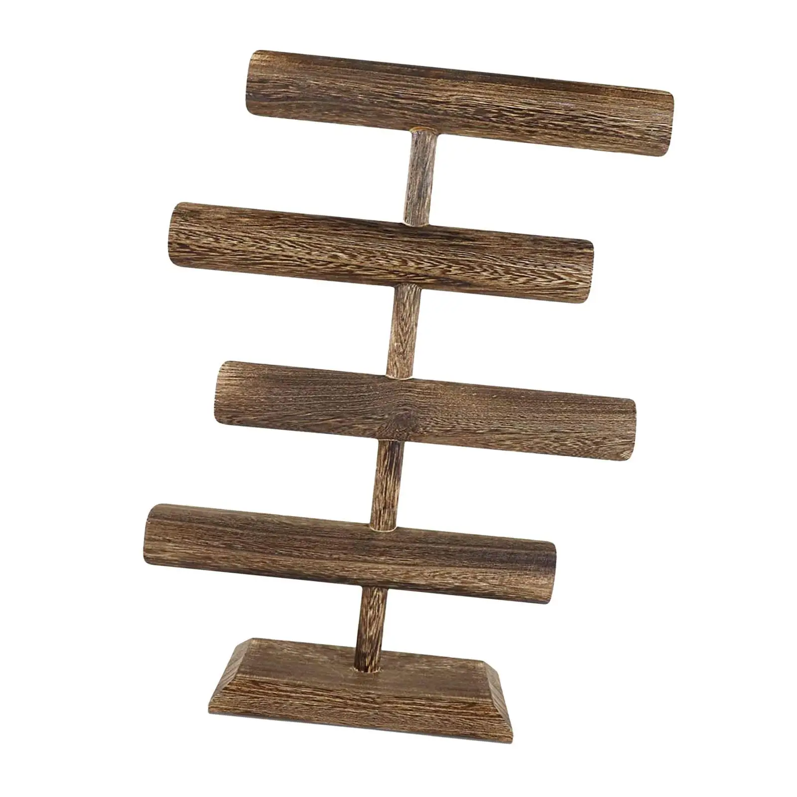 

Wood Bracelet Holder Headband Holder Elegant 4 Layers Jewelry Storage Organizer for Tradeshow Store Live Broadcast Home Props