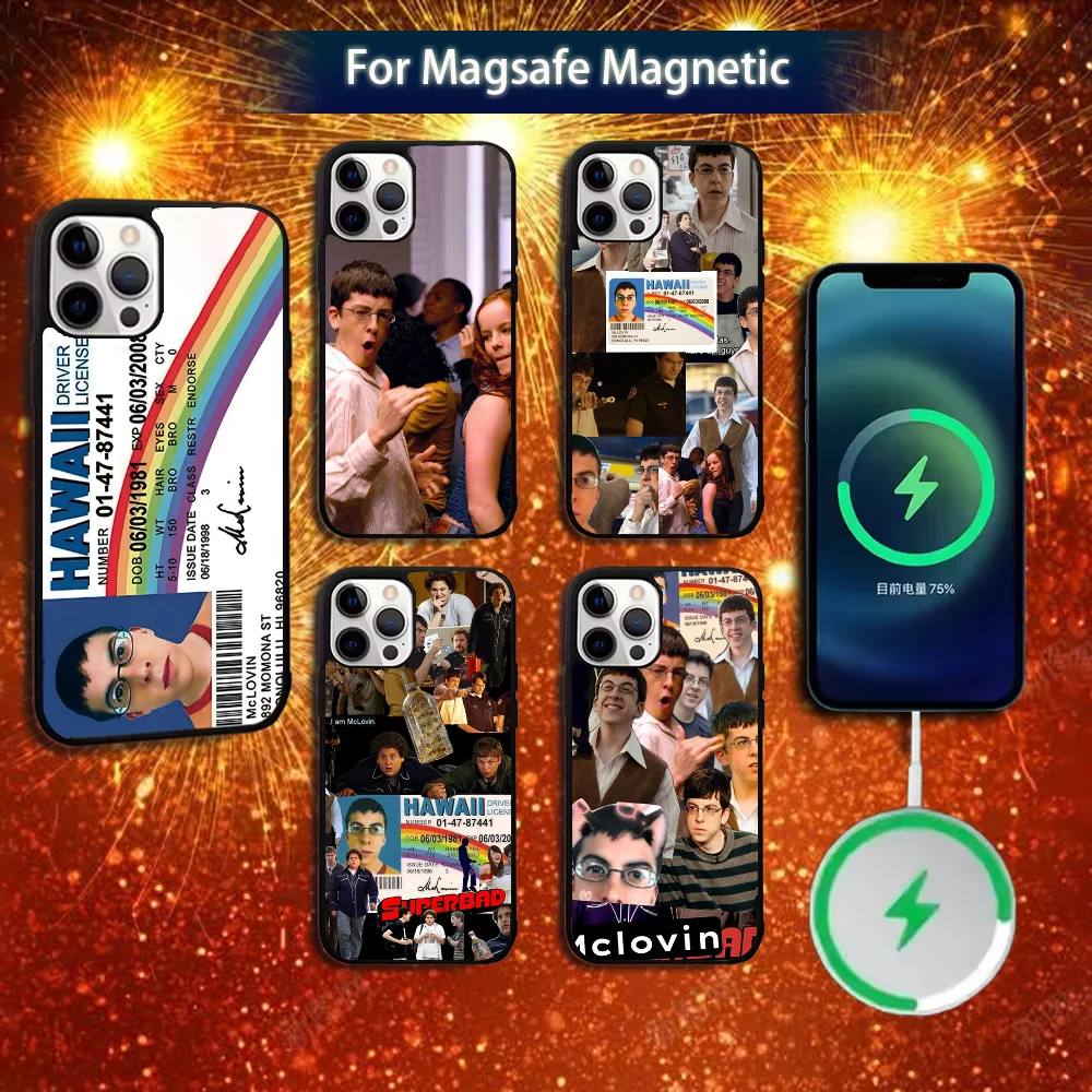 

Mclovin Movie Superbad Phone Case For iPhone 16e,16,15,14,13,12,11,Plus,Pro,Max,Mini Magsafe Magnetic Wireless Charging