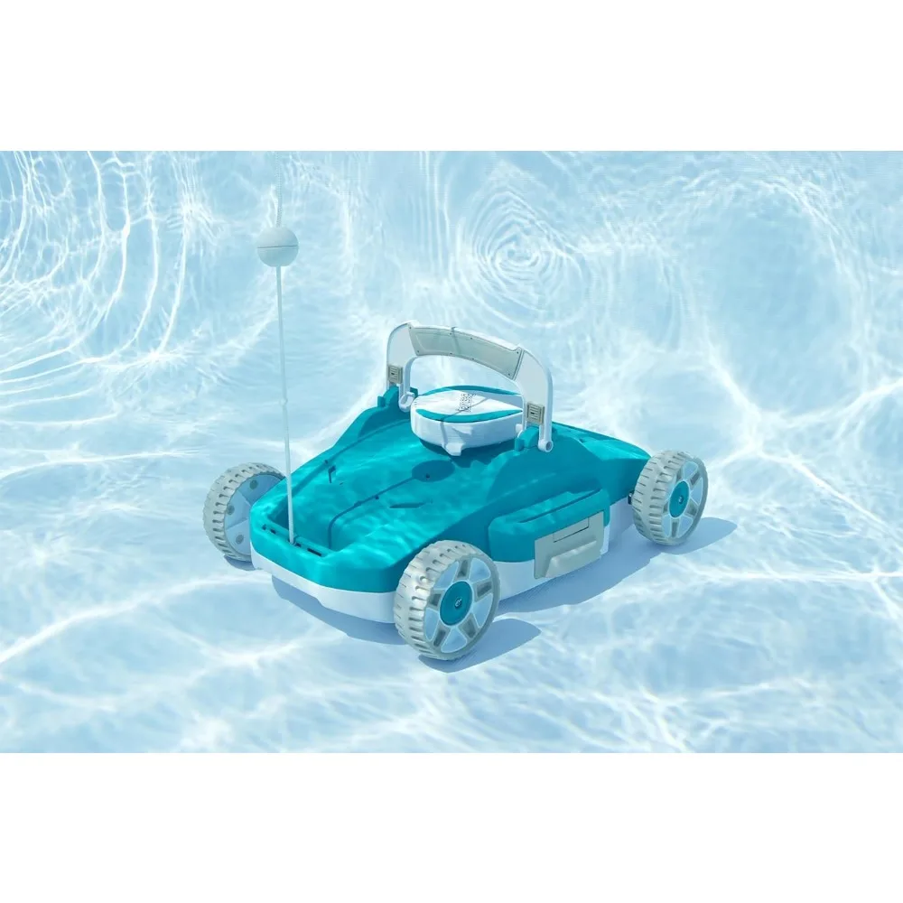 G200 Robotic Pool Vacuum - Cordless Debris Cleaning for Flat-Bottom in/Above Ground Swimming Pools, Maintenance Up to 538 SqFt