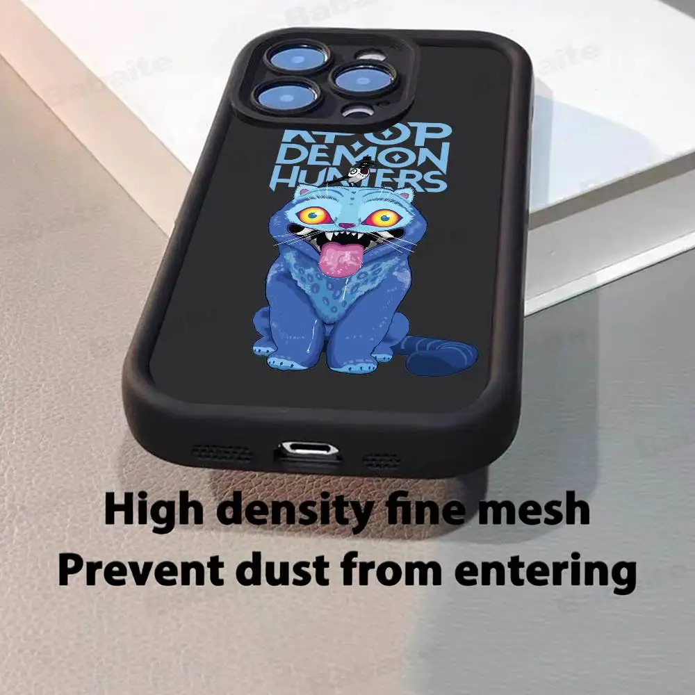 حافظة لهاتف آيفون 17 16e 16 15 14 13 12 11 Air Pro Max Mini XR XS X 7 8 6s Plus Demon Hunter Tiger Kpop غطاء خلفي ناعم من البولي يوريثان