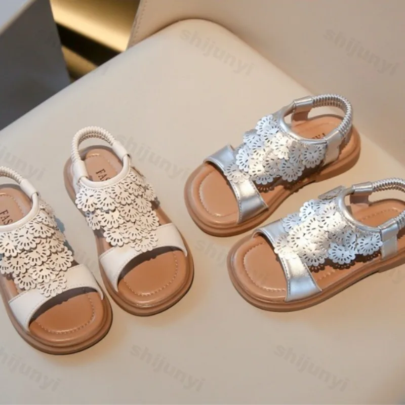 صنادل صيفية لعام 2025 للفتيات أحذية الأميرة غير الرسمية ذات النعل الناعم سهلة الارتداء مريحة وخفيفة الوزن ونعل ناعم أحذية رياضية للشاطئ في الهواء الطلق #3