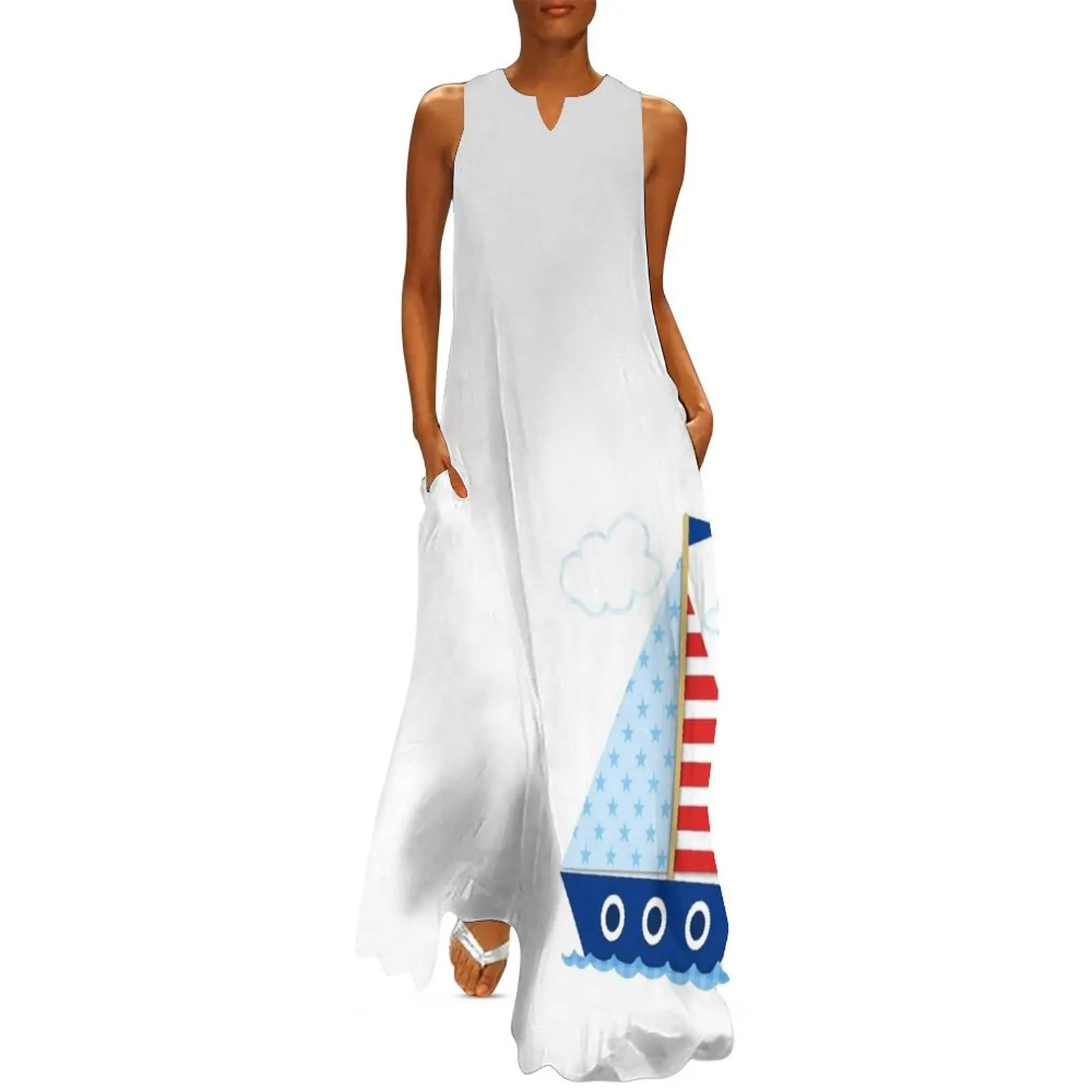 

Sailboat Long Dress sensual sexy dress for women dresses for womens