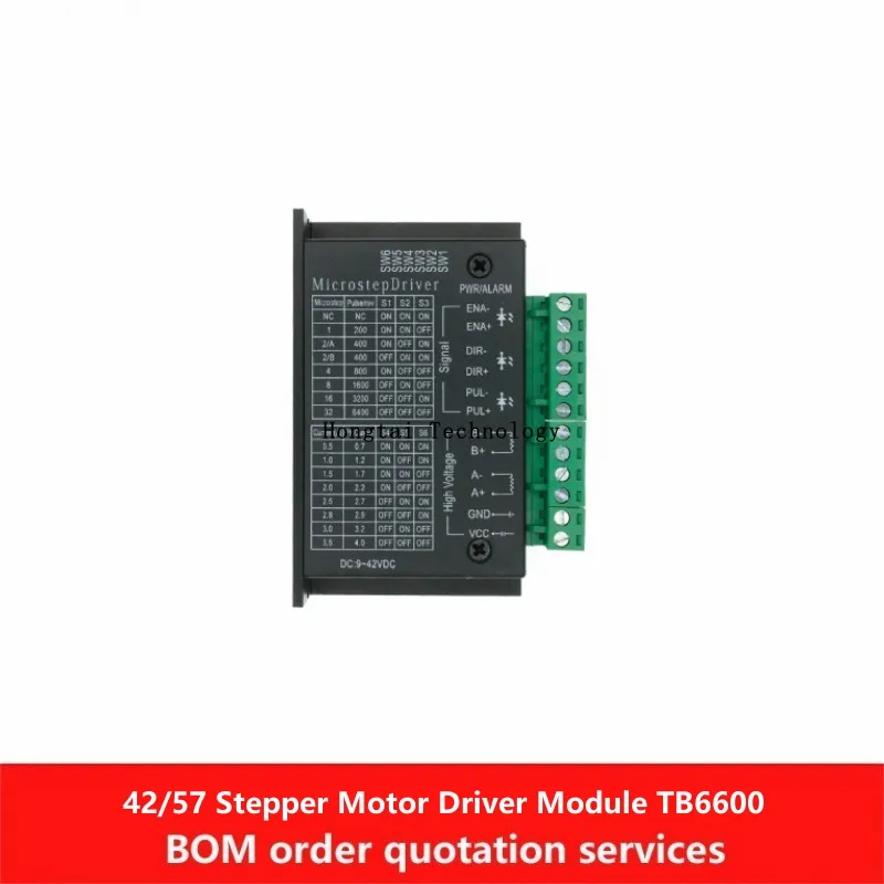 42/57 Stepper Motor Driver TB6600 Upgrade Module 32div 4.0A 42V Pulse 3V-24V