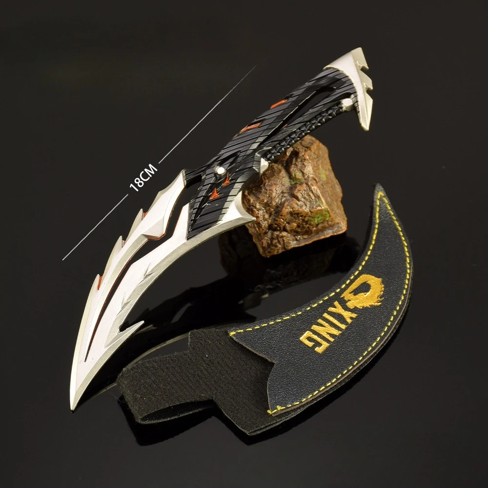 Arma Valorant de 18cm y 7,1 pulgadas, cuchillo Byteshift, juego periférico, espada de Metal, modelo de arma, accesorios, adornos, accesorios de Cosplay, regalos, Juguetes