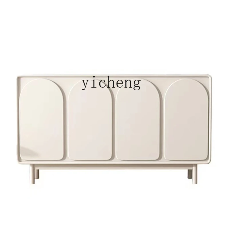 

ZC Cream Style Shoe Cabinet Door Home Entrance Integrated Wall Entrance Cabinet Entrance Large Capacity Locker