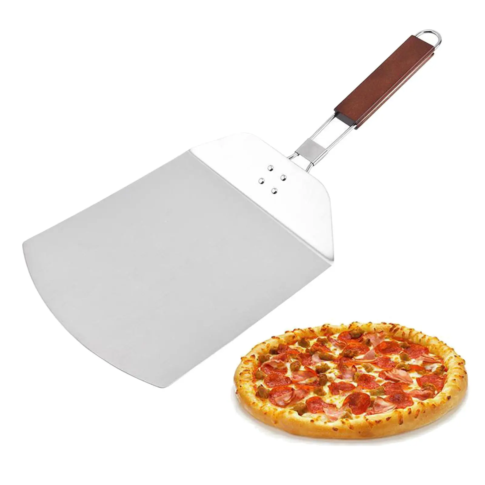 

1pc Stainless Steel Pizza Shovel Spatula Cake Paddle for The