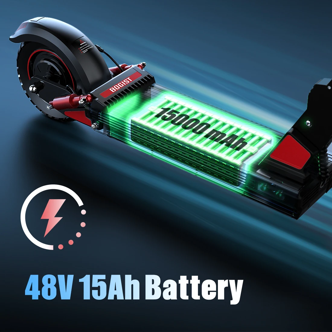 Bogist C1 Pro E-Scooter für Erwachsene, 48V15Ah Akku, City-E-Scooter, 10 Zoll, faltbarer Elektroroller – Detail 3