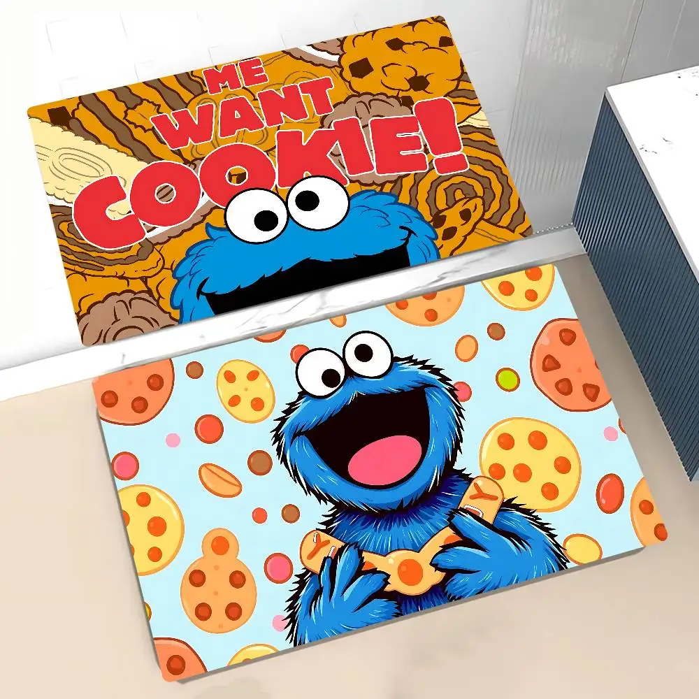 الكرتون كوكي الوحش إلمو سجادة باب الشمال نمط المنزل ممسحة الحمام المرحاض الحصير غرفة نوم الفومبرا