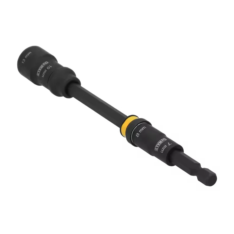 DEWALT 4-in-1 Double-ended Magnetic Sleeve with 152mm Extension Rod Nut Drives Impact Socket Tool Accessories NO.DWADENDEXT-2