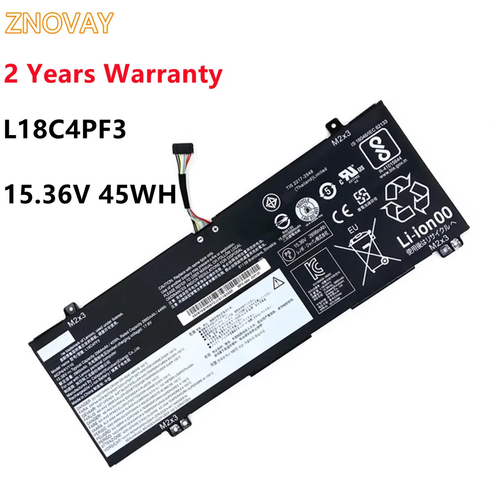 ZNOVAY L18M4PF4 L18M4PF3 L18C4PF3 L18C4PF4 Battery For Lenovo IdeaPad C340-14API 14IWL S540-14API IML Flex-14API 11.36V 45WH