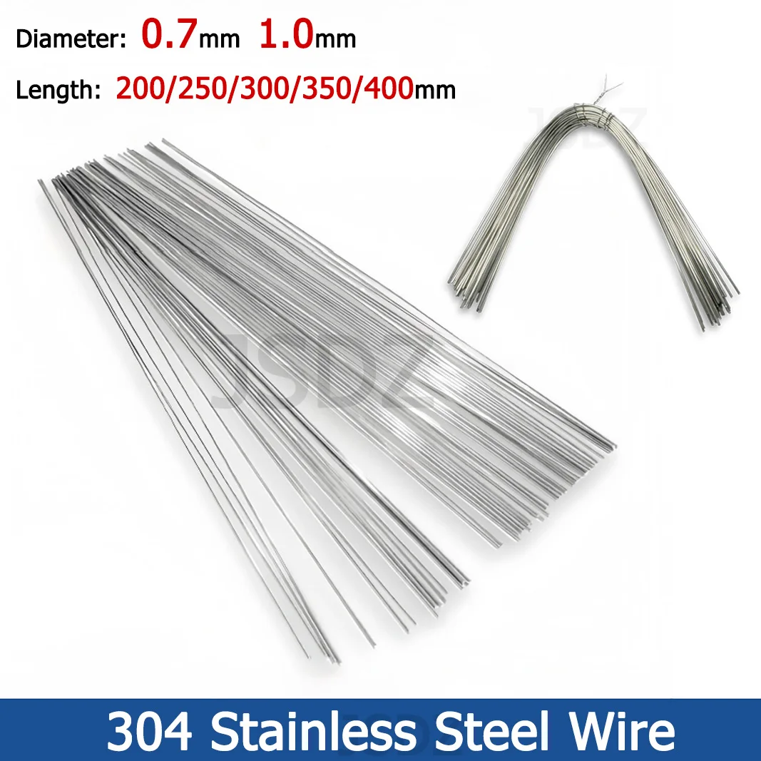 

Length 200/250/300/350/400mm 304 Stainless Steel Dia 0.7/1mmWire Soft Tie Wire Household Handmade DIY Fixed Binding Wire