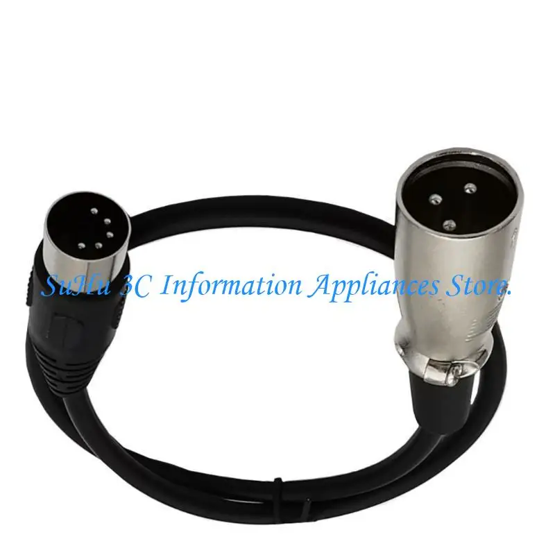 

J0MB High Fidelitys 5Pin DIN MIDICORD DIN 5PIN TO XLRAUDIO CABLE для профессионального использования