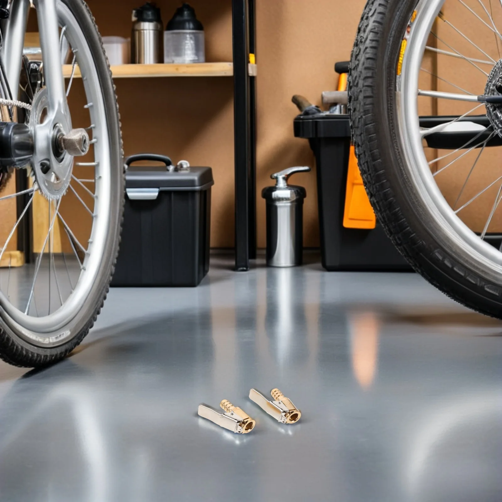 

2Pcs Tire Air Chuck Clip Adapter Copper Material Leak Proof Quick Connect Valve for Air Compressor Car Bike Motorcycle