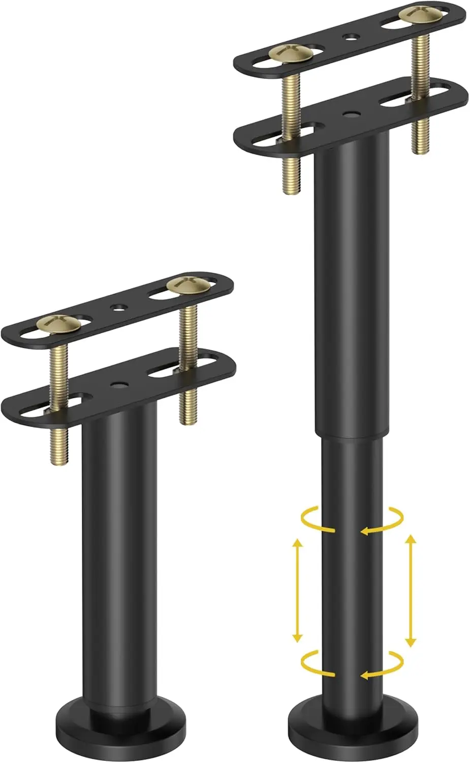 

2 шт. регулируемые по высоте опорные ножки для кровати, 7,08-12,6 дюймов, прочные металлические сменные ножки для центральных планок каркаса кровати