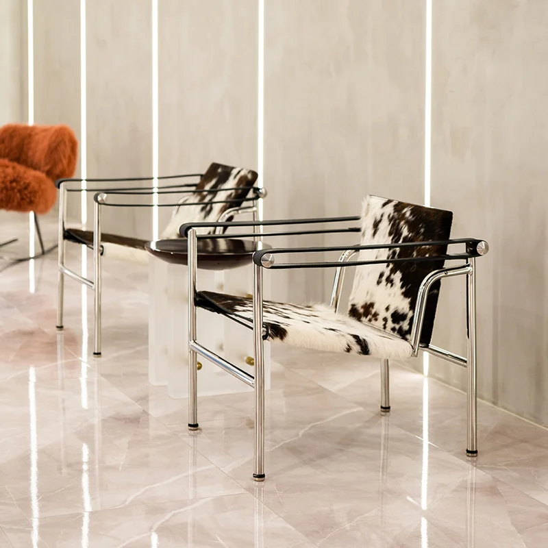 Designer middeleeuwse eenvoudige vergaderstoel fauteuil