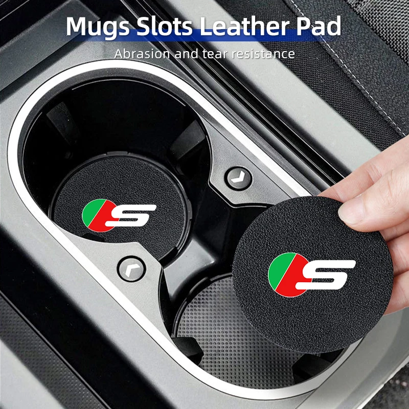 Posavasos para coche, taza de carbono, almohadilla para beber, accesorios de alfombrilla antideslizante para Jaguar XJ XE XF S-Type F-Type X-Type F-Pace I-Pace E-P