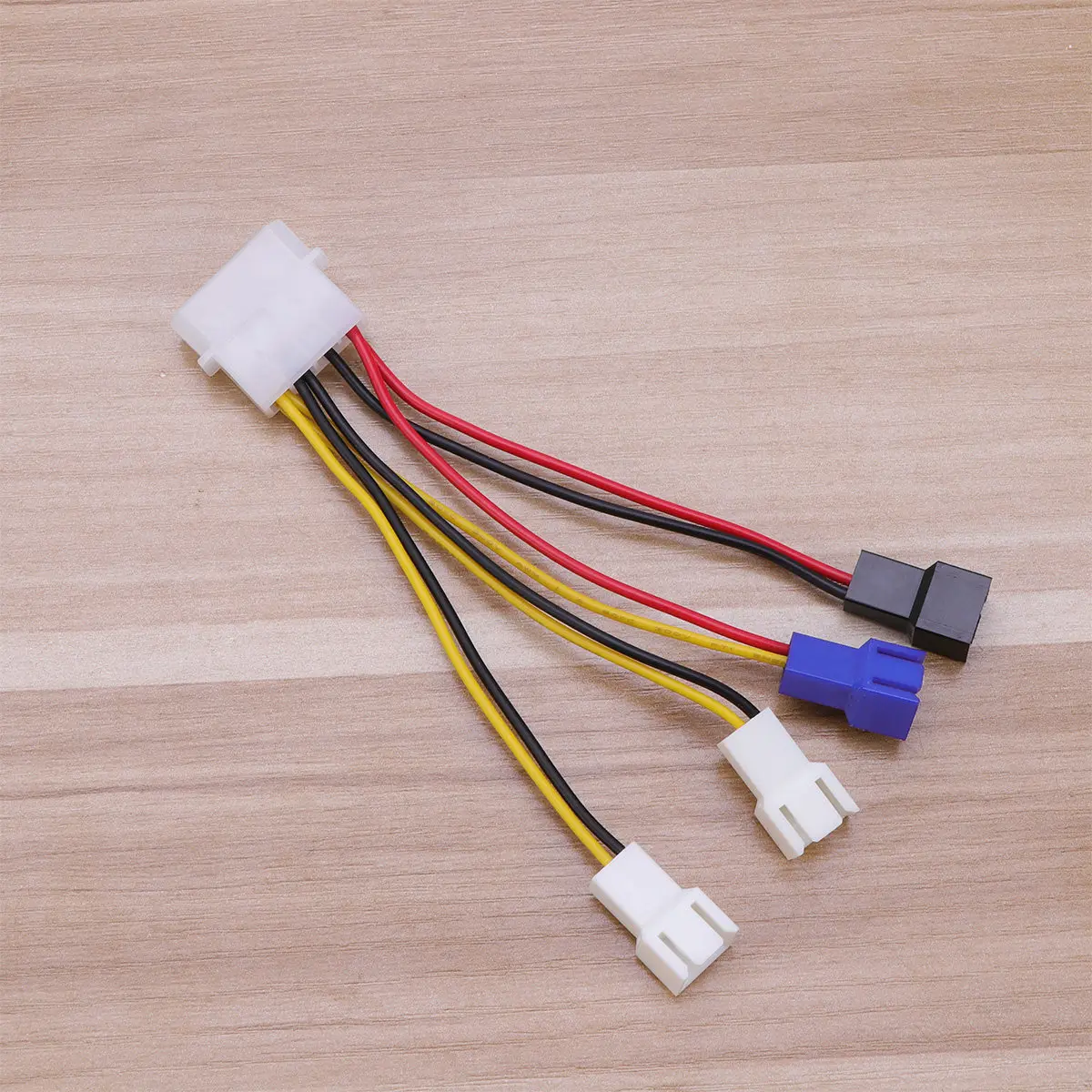 

4 Pin to 3 Pin Pc Fan Resistor Cable for CPU Cooler Easy Installation Noise Reduction Speed Deceleration Extension Wire