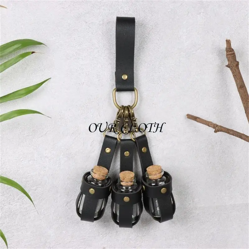 Potion Bottle Potions Potions Porte-verre avec bouchons liège harnais en Y1ac