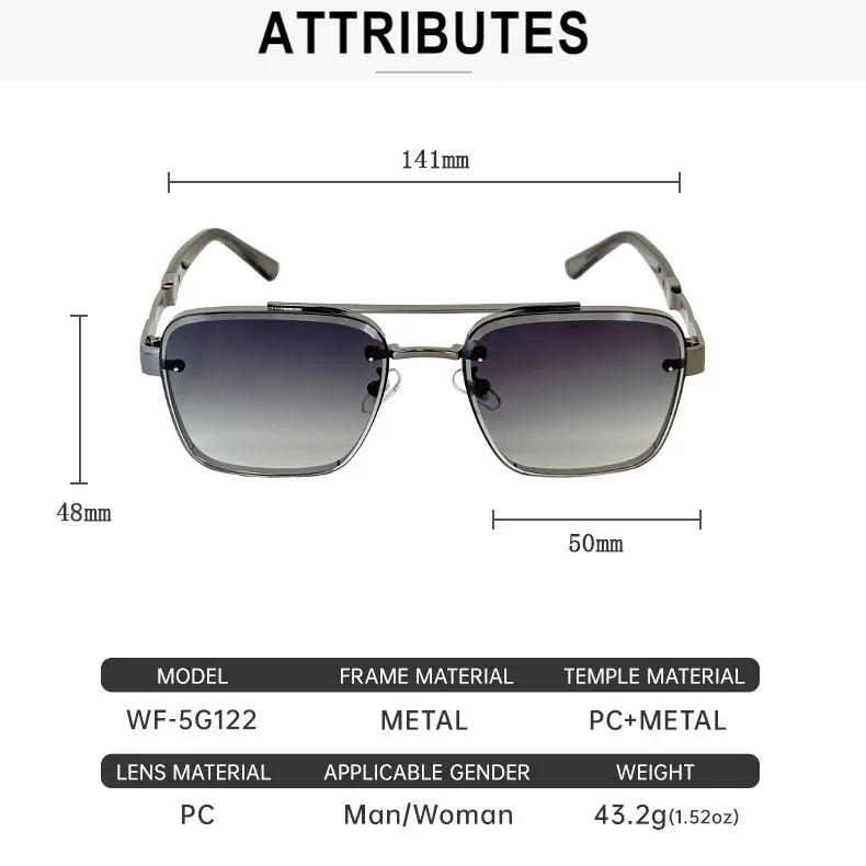 Designer Quadratische Sonnenbrille Für Männer Oculos Vintage Trend Sonnenbrille Dropshipping Gläser Urlaub Outdoor Lentes Gafas De Sol – Detail 12