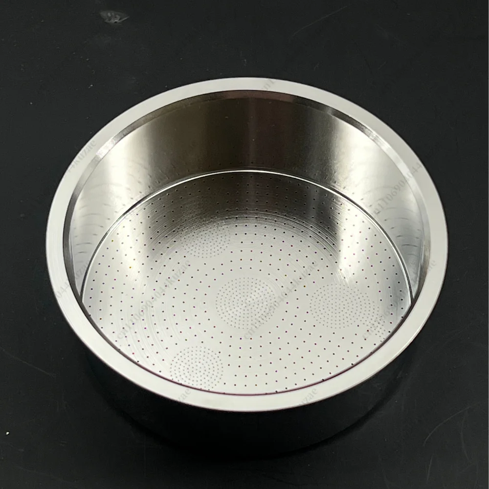 Applicable To Coffee Machine Powder Bowl Straight SW Orange Slice Engraved Wheel Eye CNC Machined Stainless Steel Powder Bowl