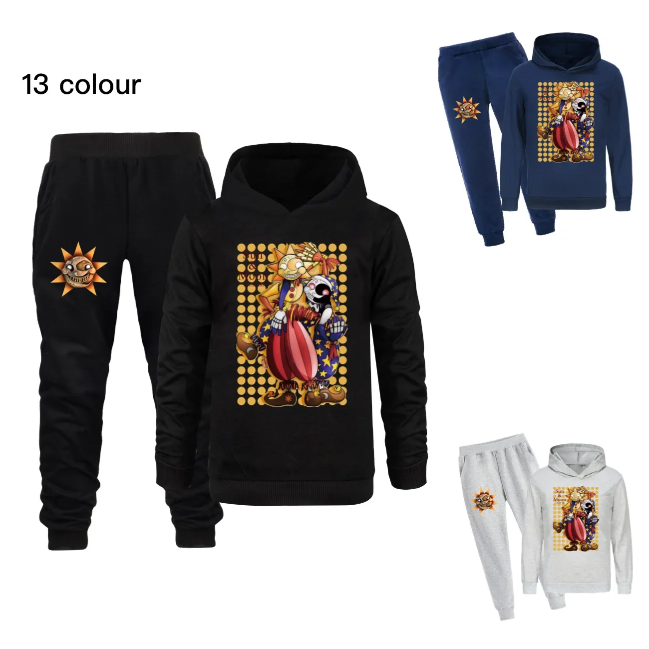 

Fashion Girl Fnaf SundropClothing Sets Children Birthday suit Boys Tracksuits Kids SPY Ninjas Sport Suits Hoodies Top+Pants 3103