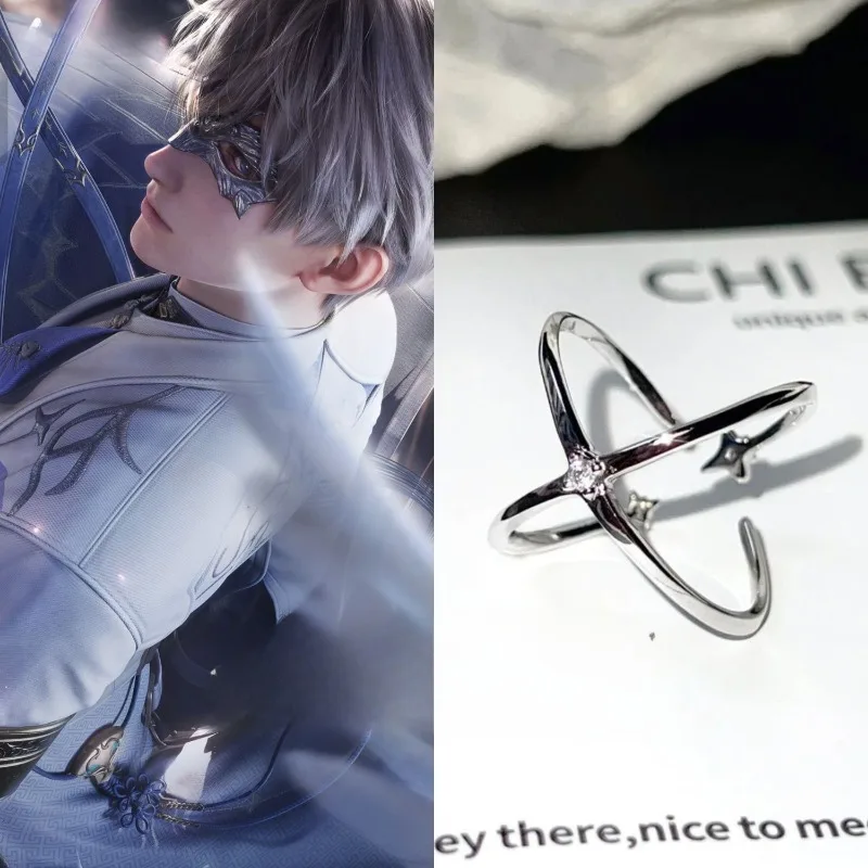 Liefde en Deepspace Creatieve Cartoon Xavier Onregelmatige Damesringen Vakantiegeschenken Gepersonaliseerde Creatieve Yiyou Sieraden Groothandel