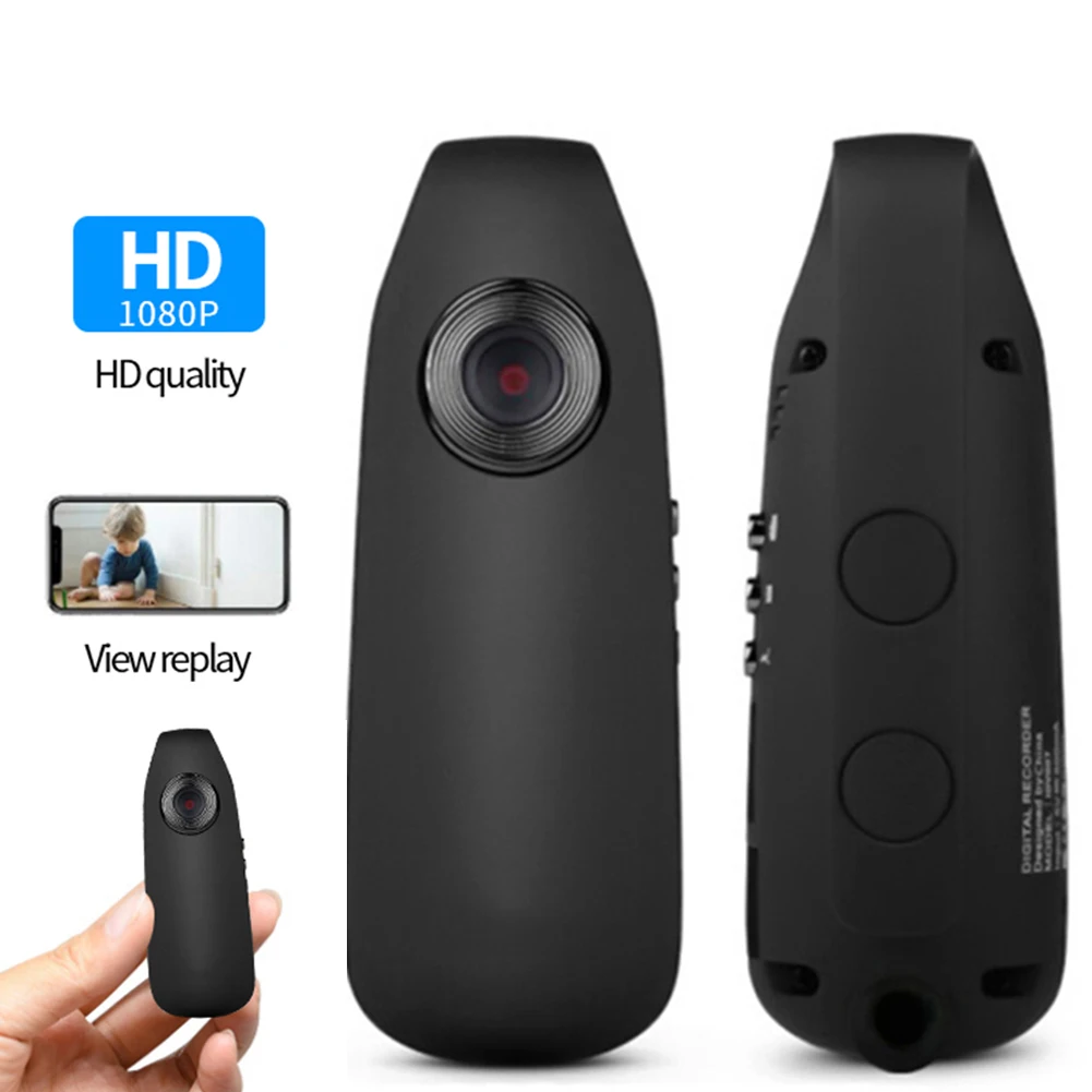 Mini Camera HD Portable Digital Video Recorder Body Camera Night Vision DVR Miniature Camcorder for Sport Meeting Back Clip Cam