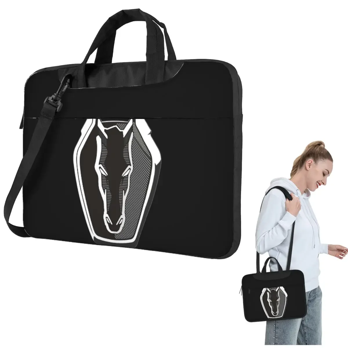 

Сумка-чехол для ноутбука Dark Horse Mustang Badge 2024, наплечная сумка для компьютера, защитный чехол для ноутбука Lenovo