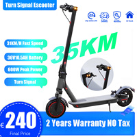 New 2025 AOVOPRO Turn Signal Scooter Electric 8.5 Inch Tire 350W APP Smart Escooter 36V10.5AH 31KM/H Adults Electric Scooter