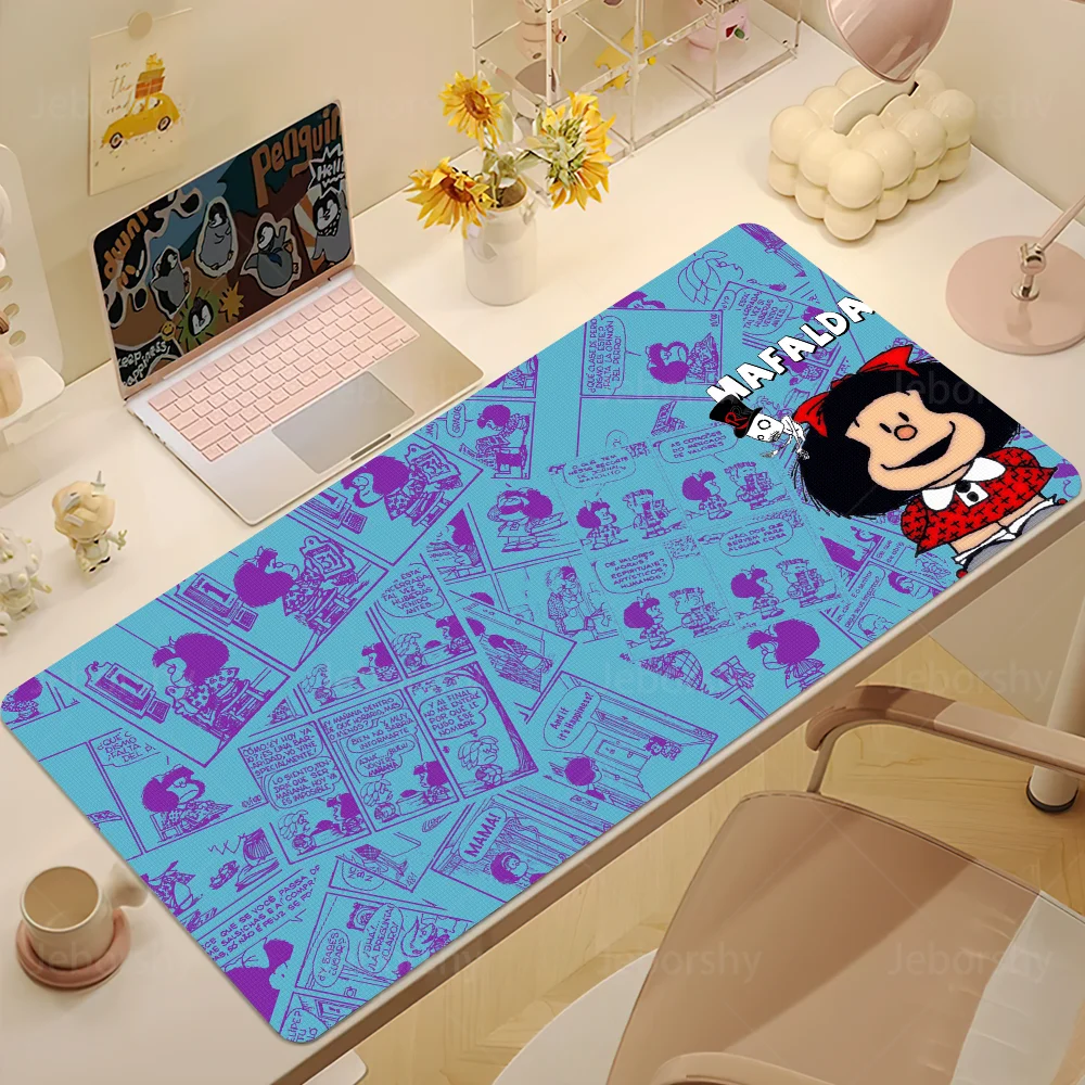 Cartoon Cute Mouse Pad Large Desk Mat Keyboard Ergonomic Office Rubber Game PC Non-slip Anti-fray Home