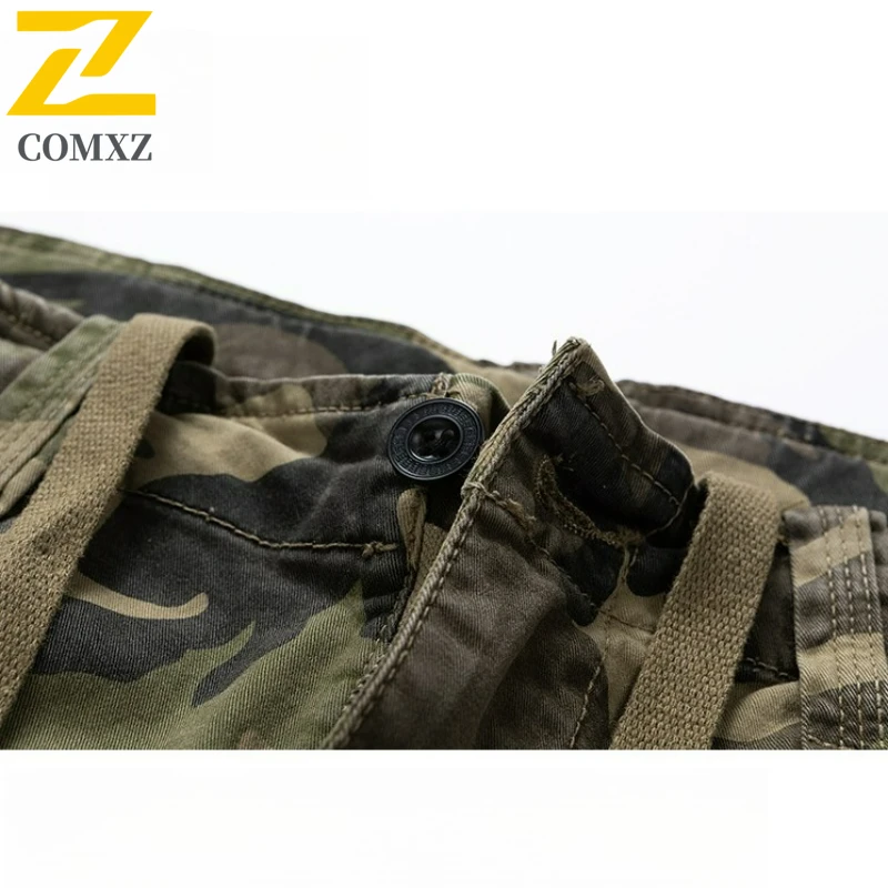 Utility Cargo Pants Men New Straight  Multi Pocket Casual Trousers Apparel Trendy Versatile Street Style Lightweight Trousers