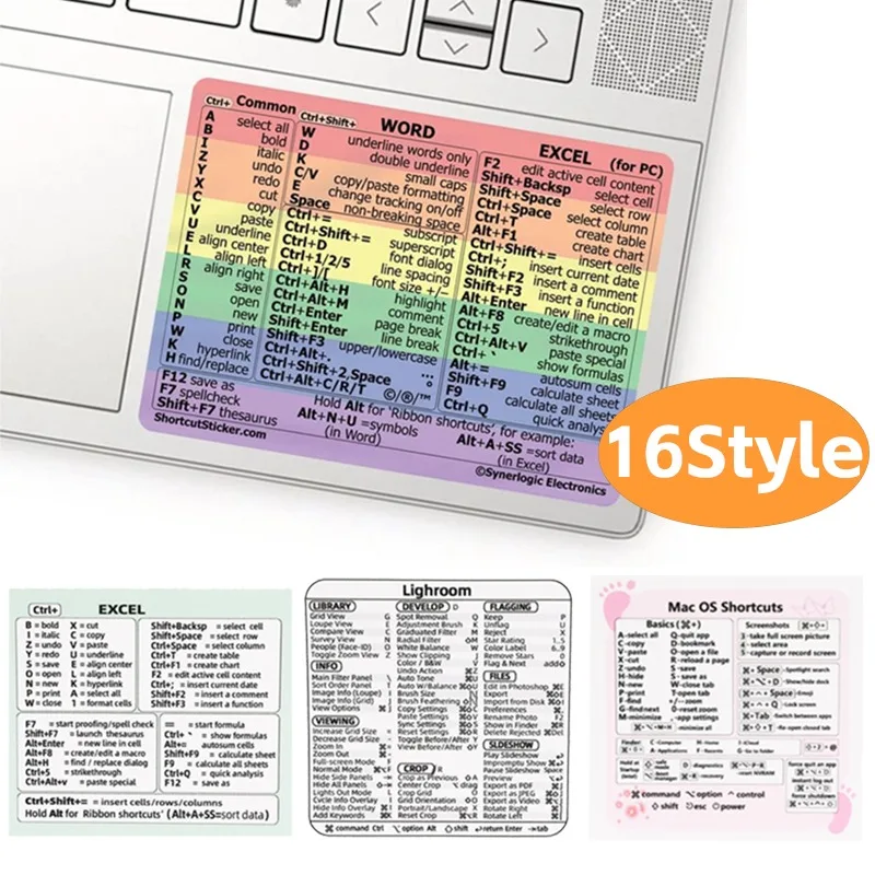 Windows Reference Keyboard Shortcut Sticker for 13-16