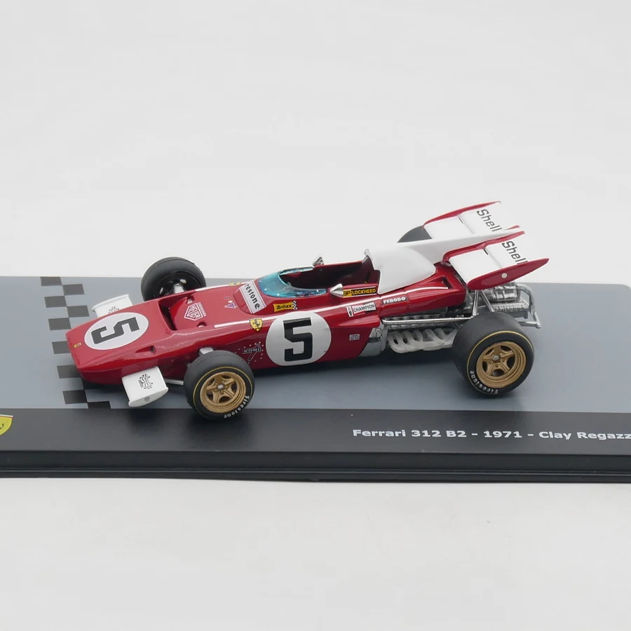 Toy Vehicle Collection Ixo 1:43 FERRARI 312 B2 1971 Clay Regazzoni Racing Diecast Car Model
