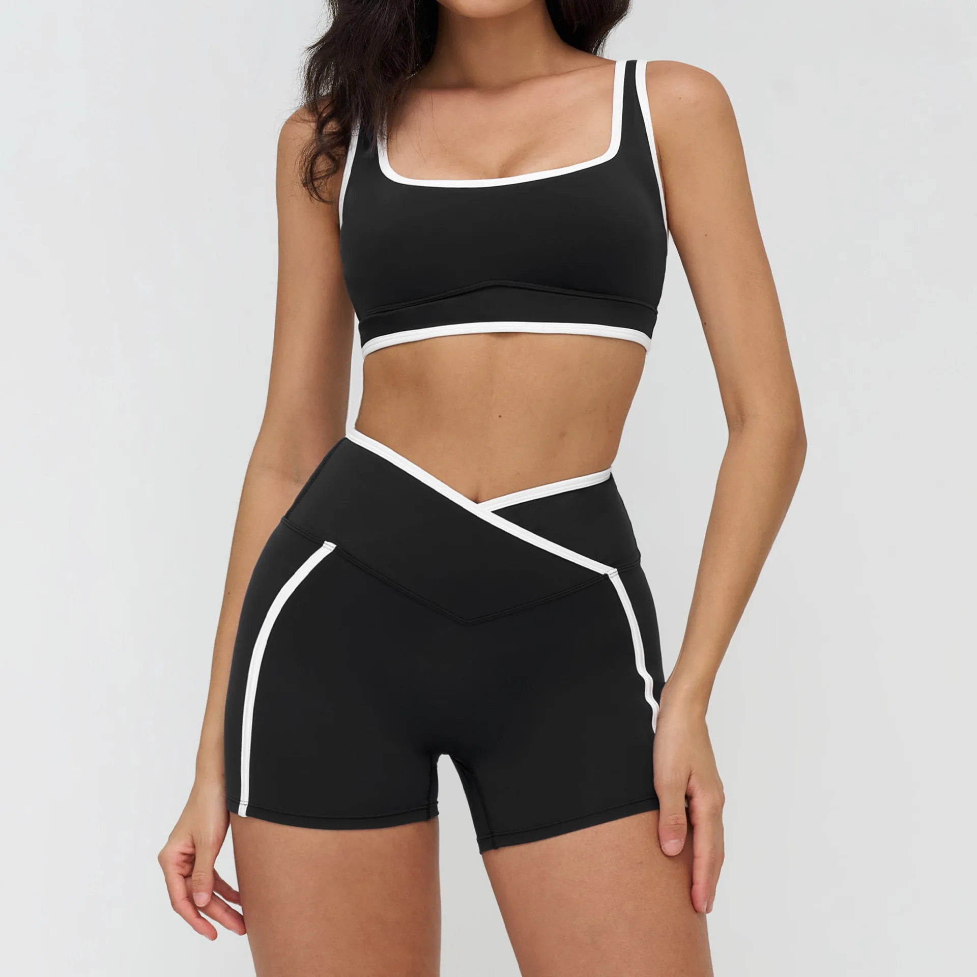 Ladies Autumn Winter Long Sleeve Round Neck Yoga Top Elastic Sports Fitness Leggings