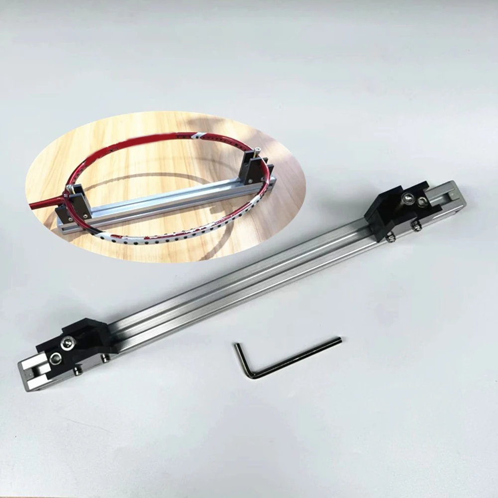 Badminton Racket String Rack for Handmade Stringing Use Aluminum Alloy Construction with Sliding Adjustment and Locking Screw