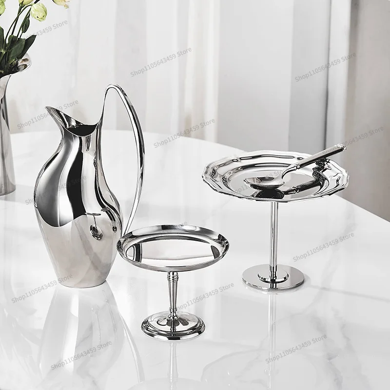 For wind ice cream cup ice cream ice cream dessert bowl pudding tall 304 stainless steel fruit plate