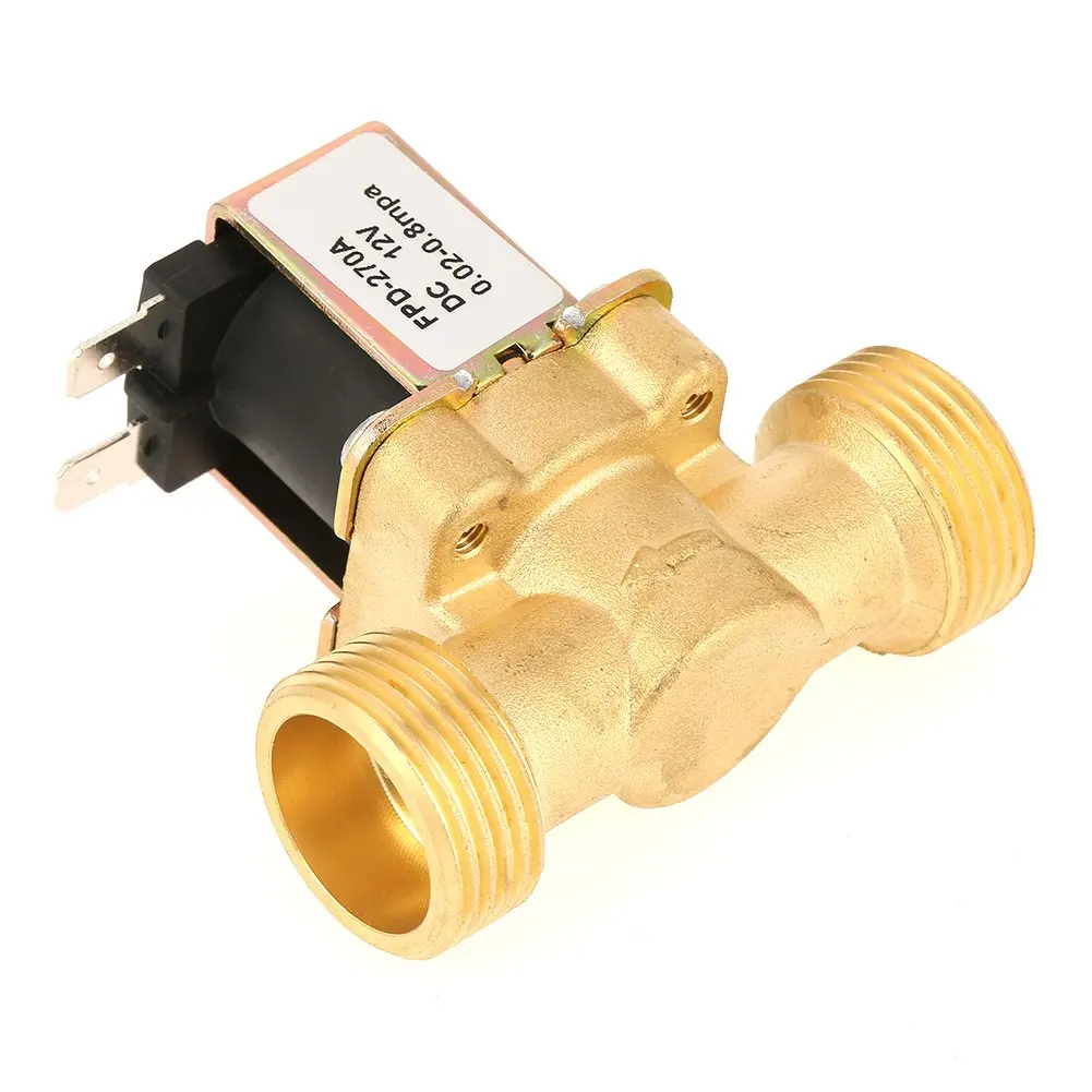 Y51A-Electric Solenoid G3/4 Brass Electric Solenoid Valve For Water 12V Dc Normally Closed