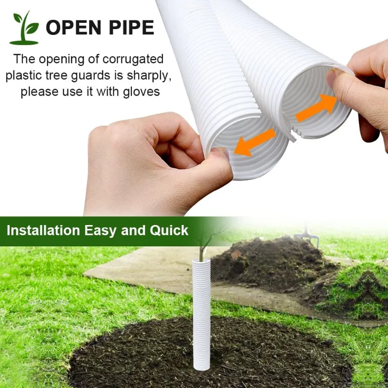 

ABKP-For Sapling Plant Protection-5 шт. Защита для деревьев-обертывания для багажника для саженцев, защита коры