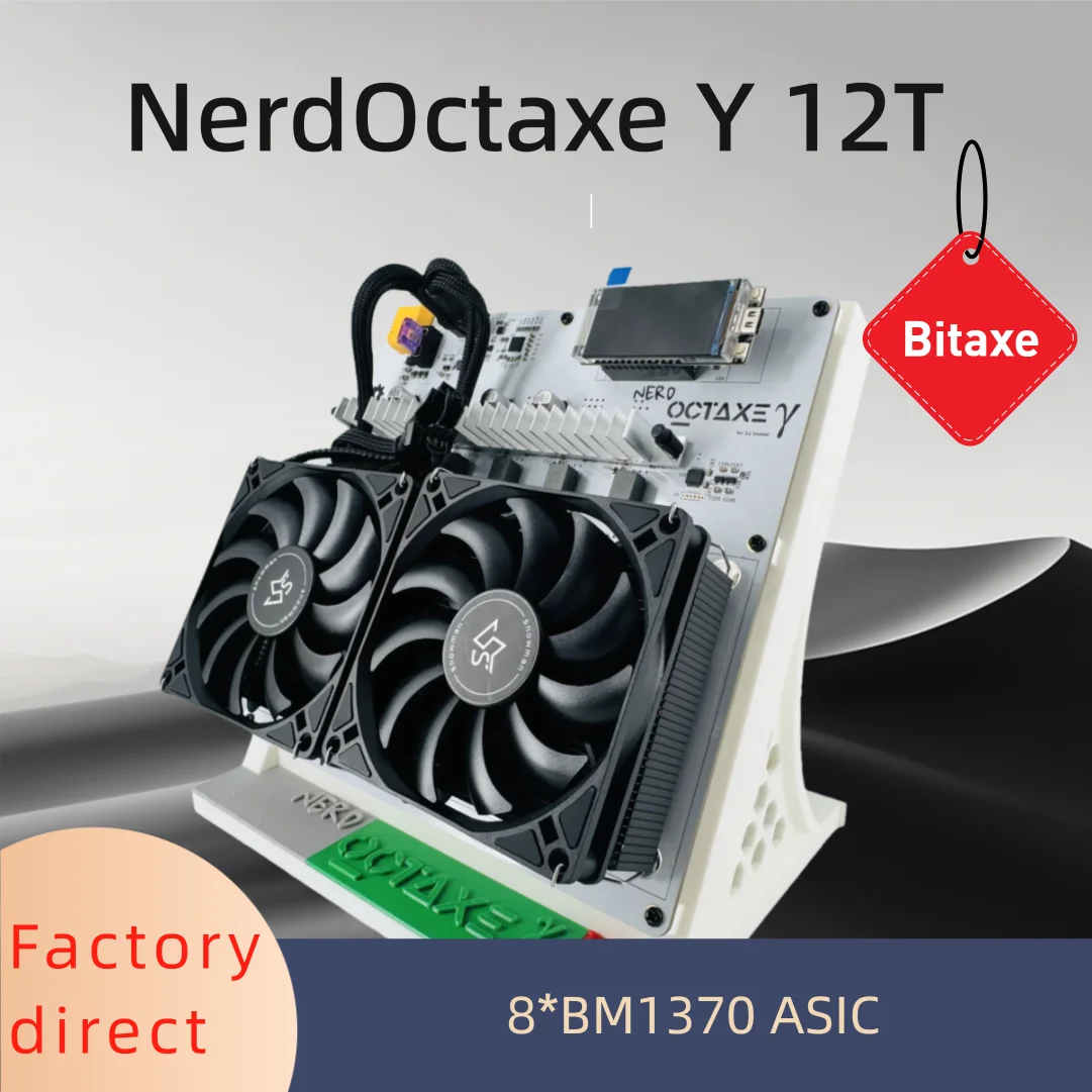 

HQminers NerdOctaxe Y 9.6T 8*BM1370 Asic Chip Bitcoin Miner for bitaxe miner hot sale