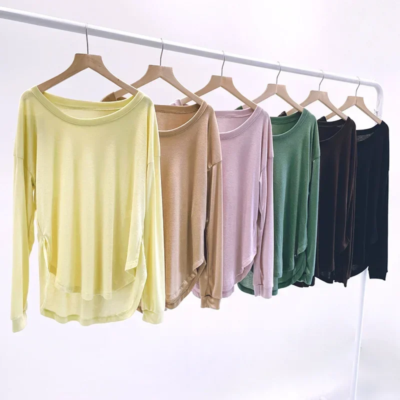 ملابس الرقص الحديثة فضفاضة كبيرة الحجم طويلة الأكمام أعلى الرقص الصيني ممارسة الكلاسيكية دعوى الإناث الكبار الصيف