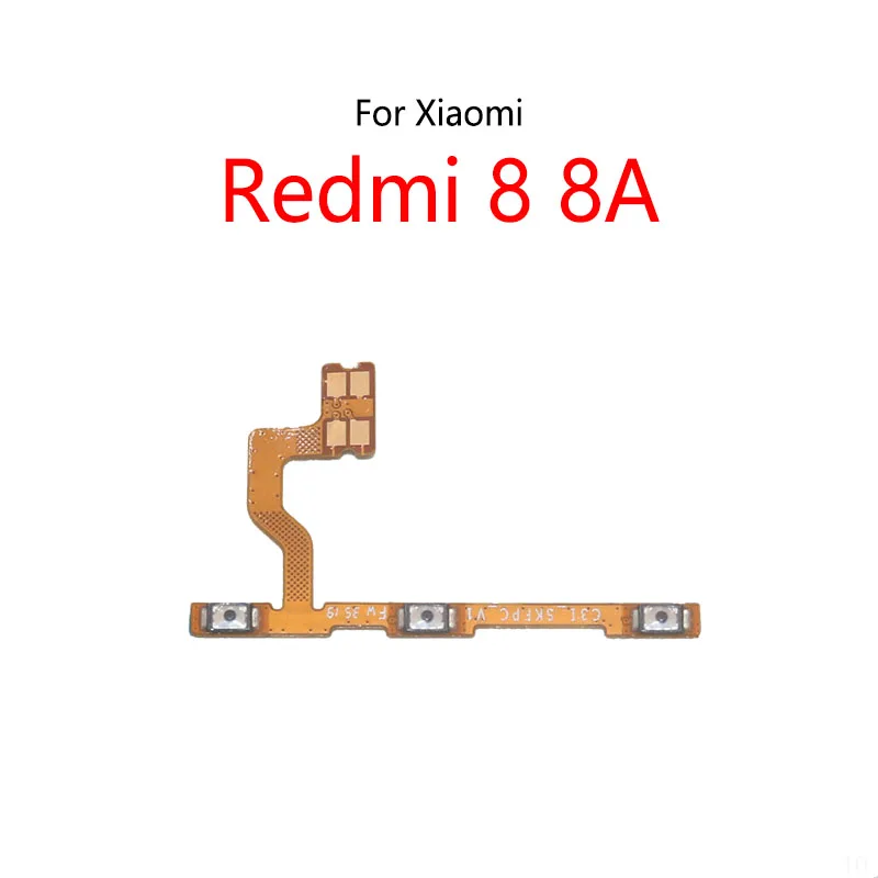 Bouton d'alimentation pour Xiaomi Redmi 8 8A, bouton muet de Volume, câble flexible On / Off