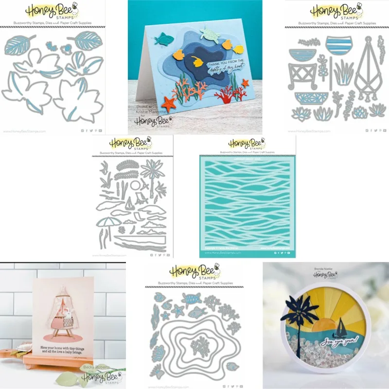 Conch Shells Are All Marine Creatures Stencil And Dies New Arrival 2026 Scrapbook Diary Decoration Stencil Embossing Template