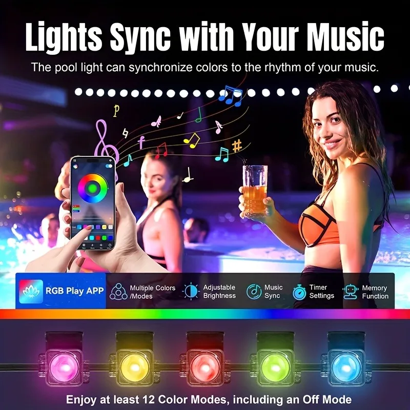 أضواء LED الذكية الخارجية APP التحكم في أضواء الحديقة الخارجية RGB التدرج مع أضواء المناظر الطبيعية LED للتحكم عن بعد مناسبة #4