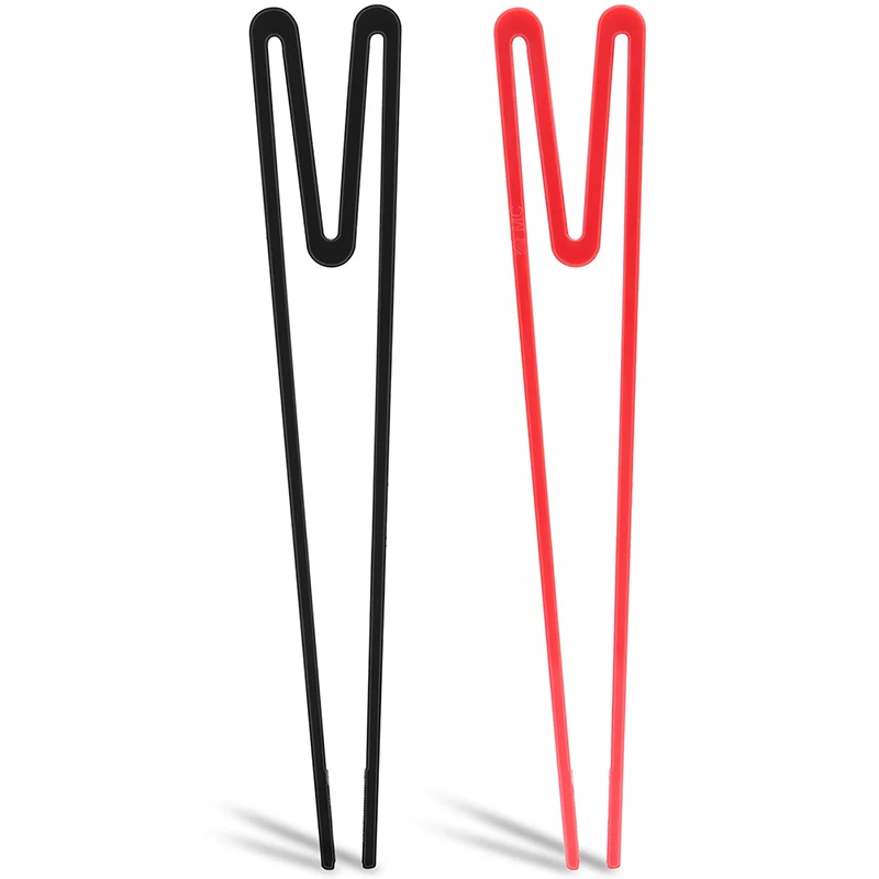 Plastic Finger Chopsticks Game Player Snack Chopstick Holder Game Finger Sets Game Controller Training Learning Chopsticks