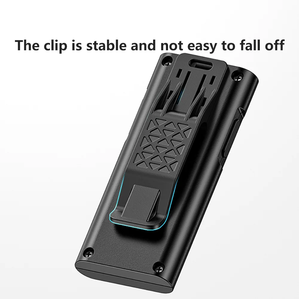 Mini COB Floodlight Flashlight Type-c Charging Back Clip Multifunctional Outdoor Running Mountaineering Lighting Portable Light